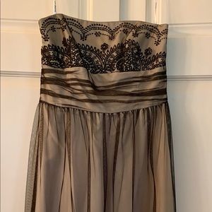 Strapless David Bridal evening or cocktail dress